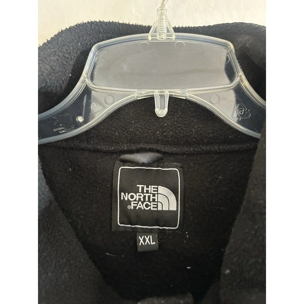 VINTAGE 90' THE NORTH FACE BLACK DENALI POLARTEC FLEECE CARDIGAN JACKET SZ XXL